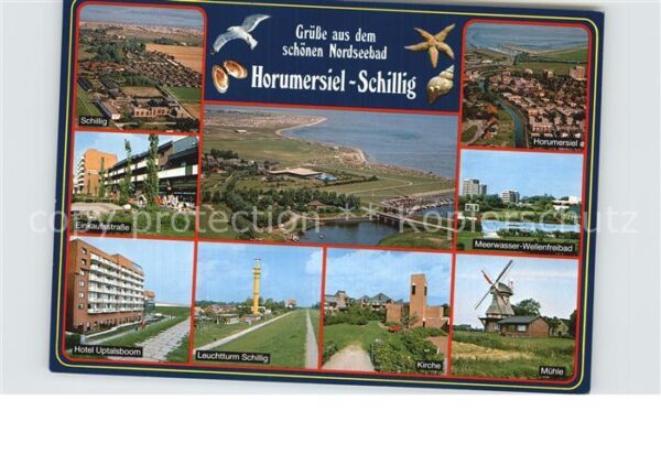 Horumersiel Fliegeraufnahme Schilling Einkaufsstras