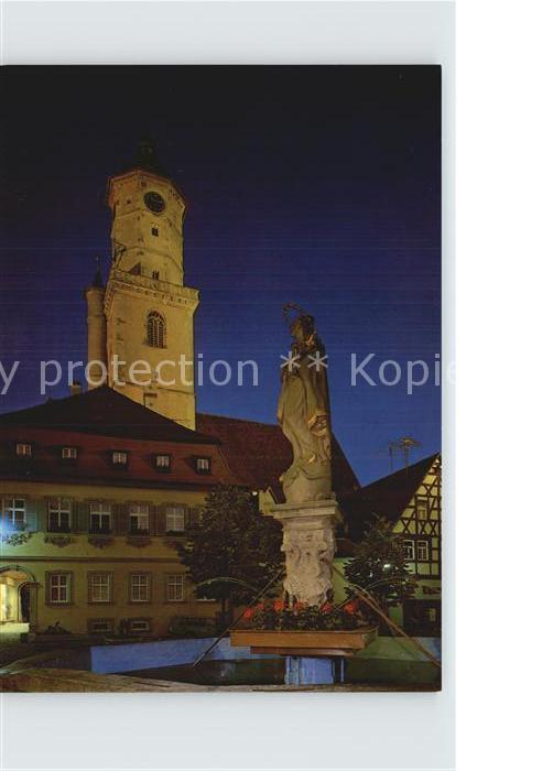Volkach Mariensäule mit Sankt Bartolomäus
