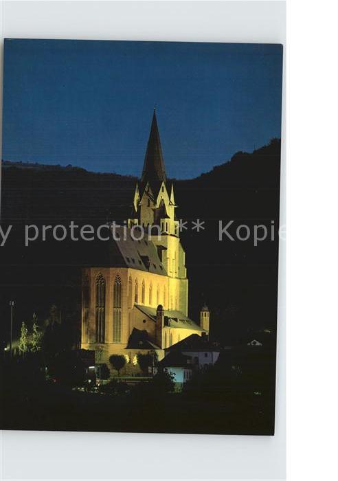 Oberwesel Rhein Liebfrauenkirche bei Nacht