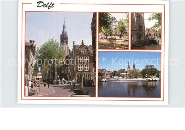 Delft Kirche Brücke
