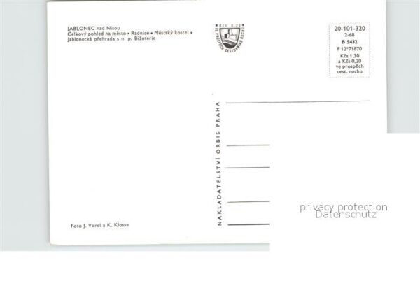 Jablonec nad Nisou Gesamtansicht Kirche See – Bild 2