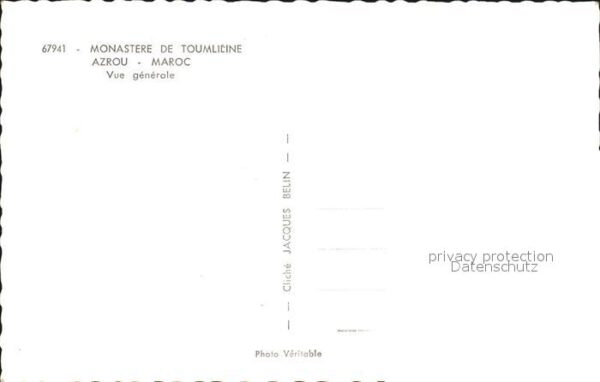 Azrou Marokko Monastere de Toumliline Vue generale – Bild 2