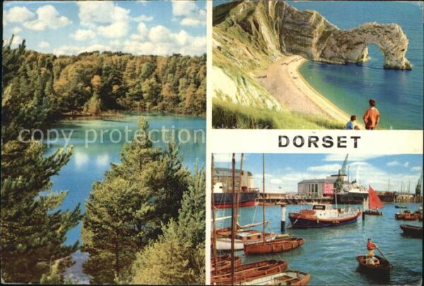 Dorset UK Blue Pool Durdle Door and Weymouth Harb
