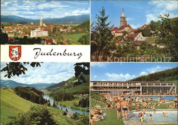 Judenburg Steiermark Panorama Blick von der Talbrücke Murtal