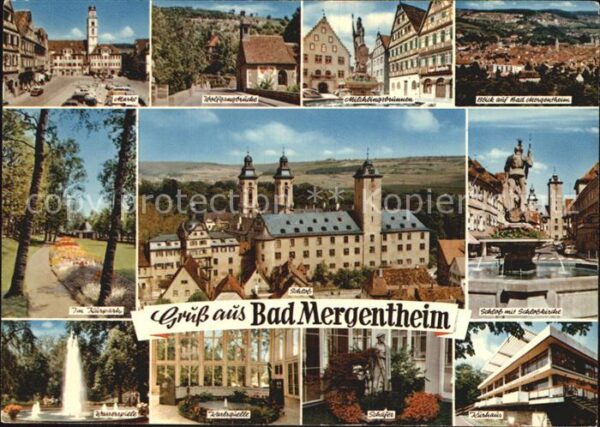 Bad Mergentheim Markt Wolfgangbrücke Milchlingsbrunnen