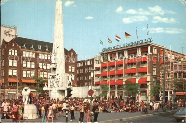 Amsterdam Niederlande Nationaldenkmal Grand Hotel Krasnapolsk