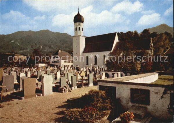 Kochel See Kath Pfarrkirche St Michael Friedhof Pf