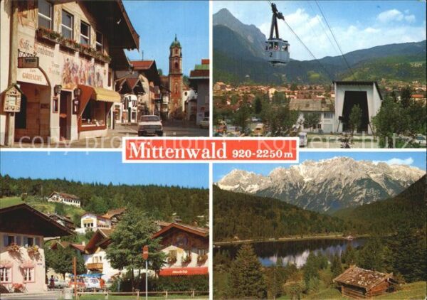 Mittenwald Bayern Ortsmotiv Karwendelbahn Talstation Im G