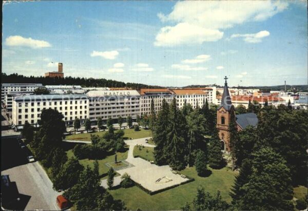 Suomi Finnland Näkymä kirkolta Vesilinnalle