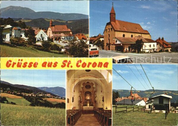 St Corona Wechsel Panorama Wallfahrtskirche Inneres Sesse