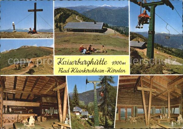 Bad Kleinkirchheim Kaernten Gipfelkreuz Kaiserburghütte Sessellift