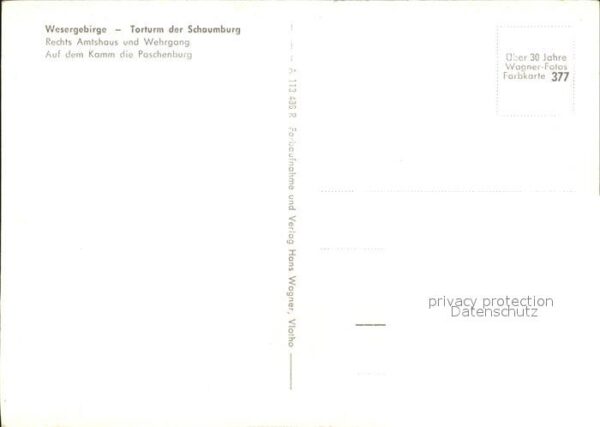 Wesergebirge Torturm der Schaumburg Amtshaus und Weh – Bild 2