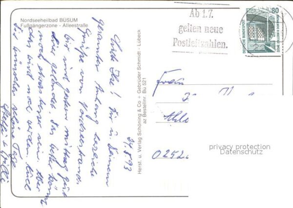 Buesum Nordseebad Fussgängerzone Alleestrasse – Bild 2