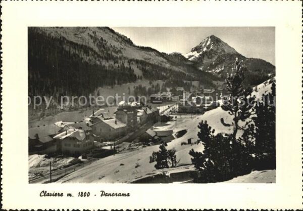 Claviere Panorama Stazione climatica estiva e sp