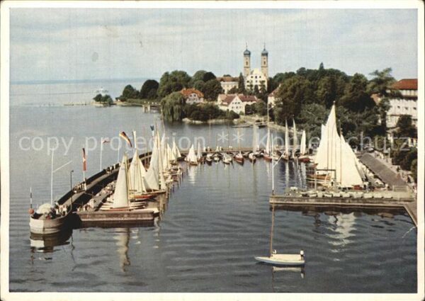 Friedrichshafen Bodensee Yachthafen und Schlossbrücke