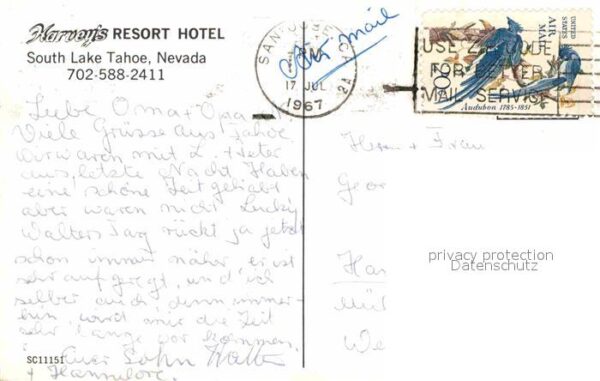 Lake Tahoe Nevada Harveys Resort Hotel – Bild 2