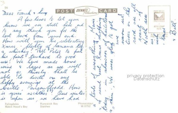 Yorkshire Humber Fylingdales Robin Hoods Bay Runswick Ba – Bild 2