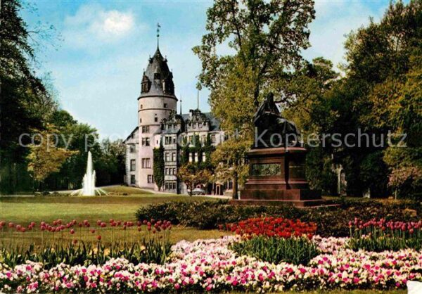 Detmold Fürstliches Residenzschloss Park Fontän