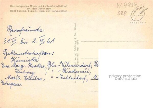 Bad Meinberg Moor und Kohlensäure Heilbad Teilansich – Bild 2
