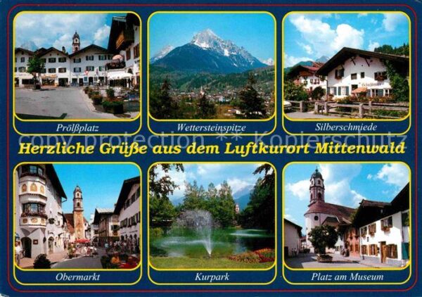 Mittenwald Bayern Prölssplatz Wetterstein Silberschmiede
