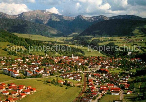 Oberstaufen mit Hochgrat und Rindalphorn