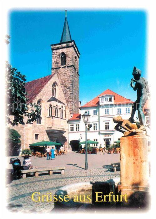 Erfurt Wenigemarkt mit Ägidienkirche