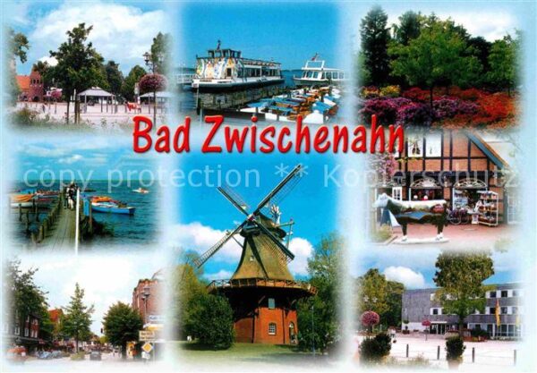 Bad Zwischenahn Teilansichten Hafen Mühle