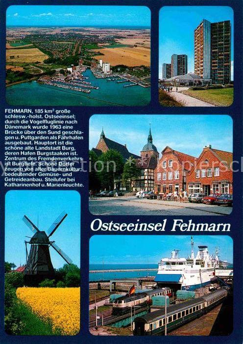 Fehmarn Fliegeraufnahme Hotels Dorfpartie Mühle