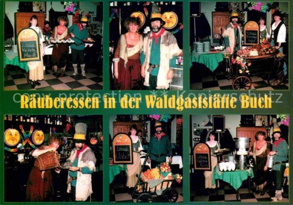 Treuen Räuberessen in der Waldgaststätte Buch