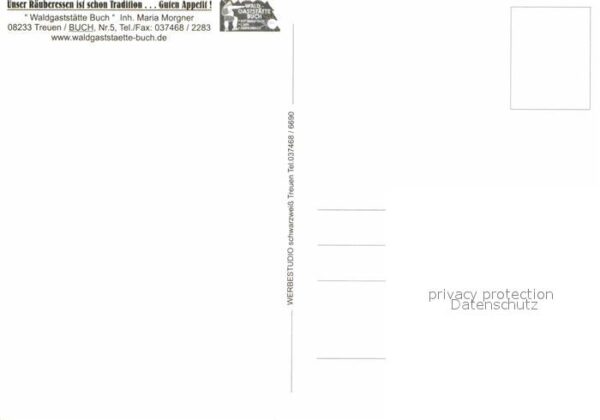 Treuen Räuberessen in der Waldgaststätte Buch – Bild 2