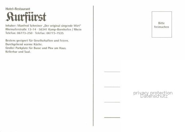 Kamp-Bornhofen Hotel Restaurant Kurfürst mit Gästehaus – Bild 2
