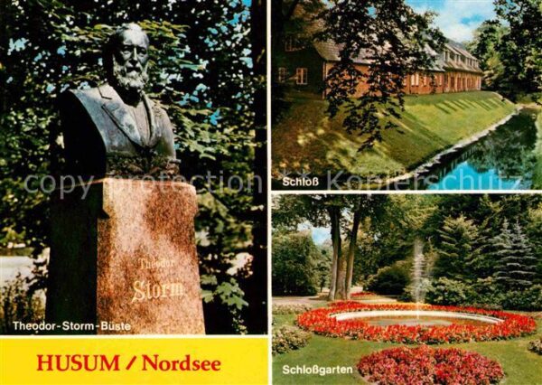 Husum Nordfriesland Theodor Storm Büste Schloss Schlossgart