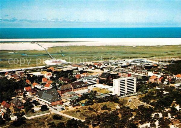 St Peter-Ording Nordseeheil und Schwefelbad Fliegeraufn