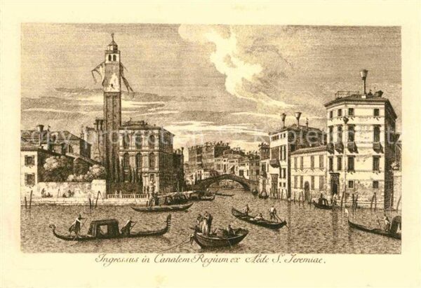 Venezia Venedig Ingressus in Canalem Regium ex