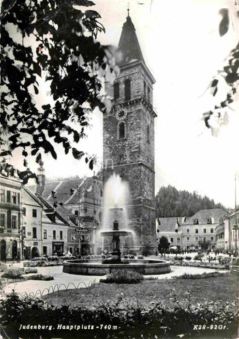 Judenburg Steiermark Hauptplatz Brunnen