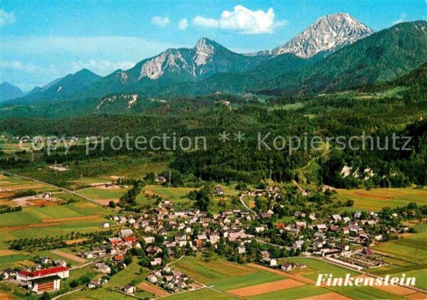 Finkenstein Faaker See mit Mittagskogel Fliegeraufnahme