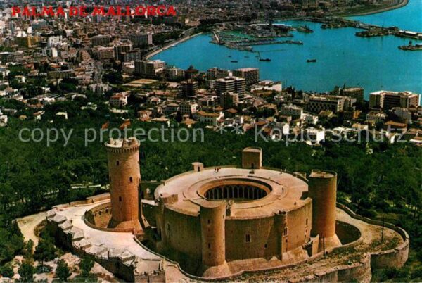 Palma de Mallorca Vista aerea Castillo de Bellver