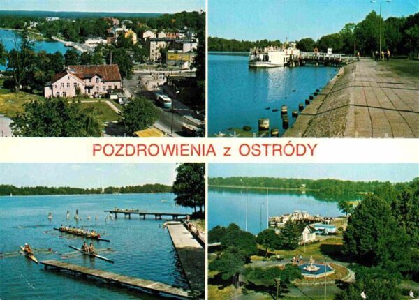 Ostroda Fragment miasta Przystan Zeglugi Gdansk