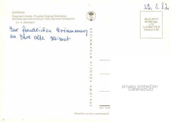 Ostroda Fragment miasta Przystan Zeglugi Gdansk – Bild 2