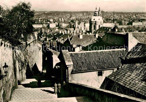 Praha Prahy Prague Nove Zamecke Schody a Malou Stranu