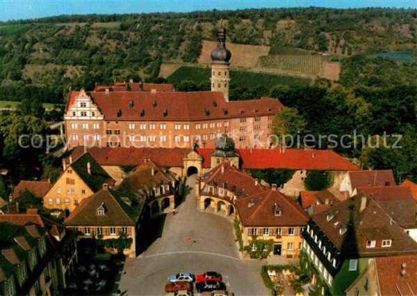 Weikersheim Schloss und Marktplatz Fliegeraufnahme