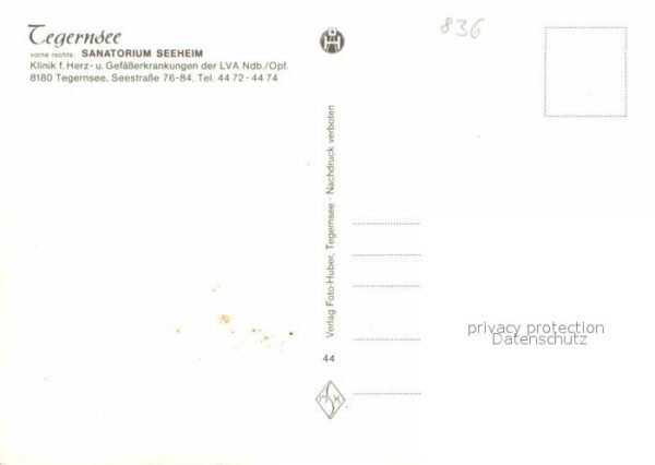 Tegernsee Sanatorium Seeheim Fliegeraufnahme – Bild 2