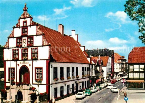 Bad Salzuflen Hist Rathaus Marktplatz Vorderseite Gie