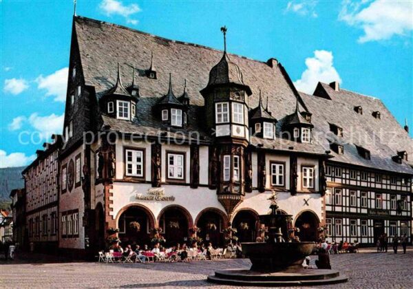 Goslar Marktplatz mit Hotel Kaiserworth und Br