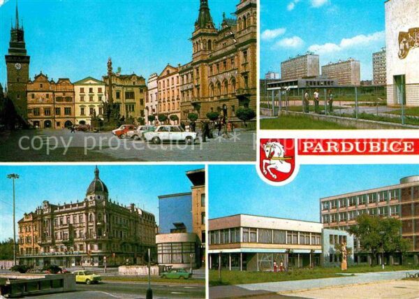 Pardubice Pardubitz Pernsteijnske namesti s radnici a Zelen