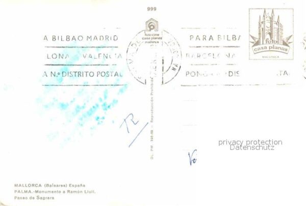 Palma de Mallorca Monumento a Ramon Liuli Paseo de Sagrer – Bild 2