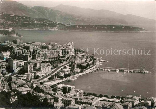 Monte-Carlo Vue generale le cap Martin et Italie