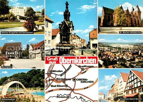Obernkirchen Kl Kurgarten Marktplatz St Marien Stift