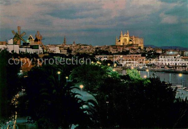 Palma de Mallorca La Catedral y los molinos del Jonquet V