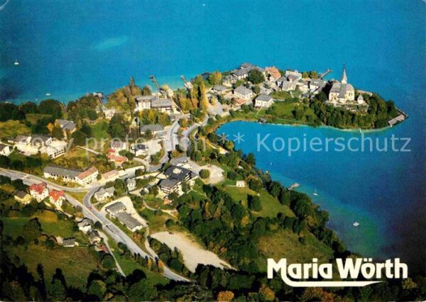 Maria Woerth Woerthersee Fliegeraufnahme